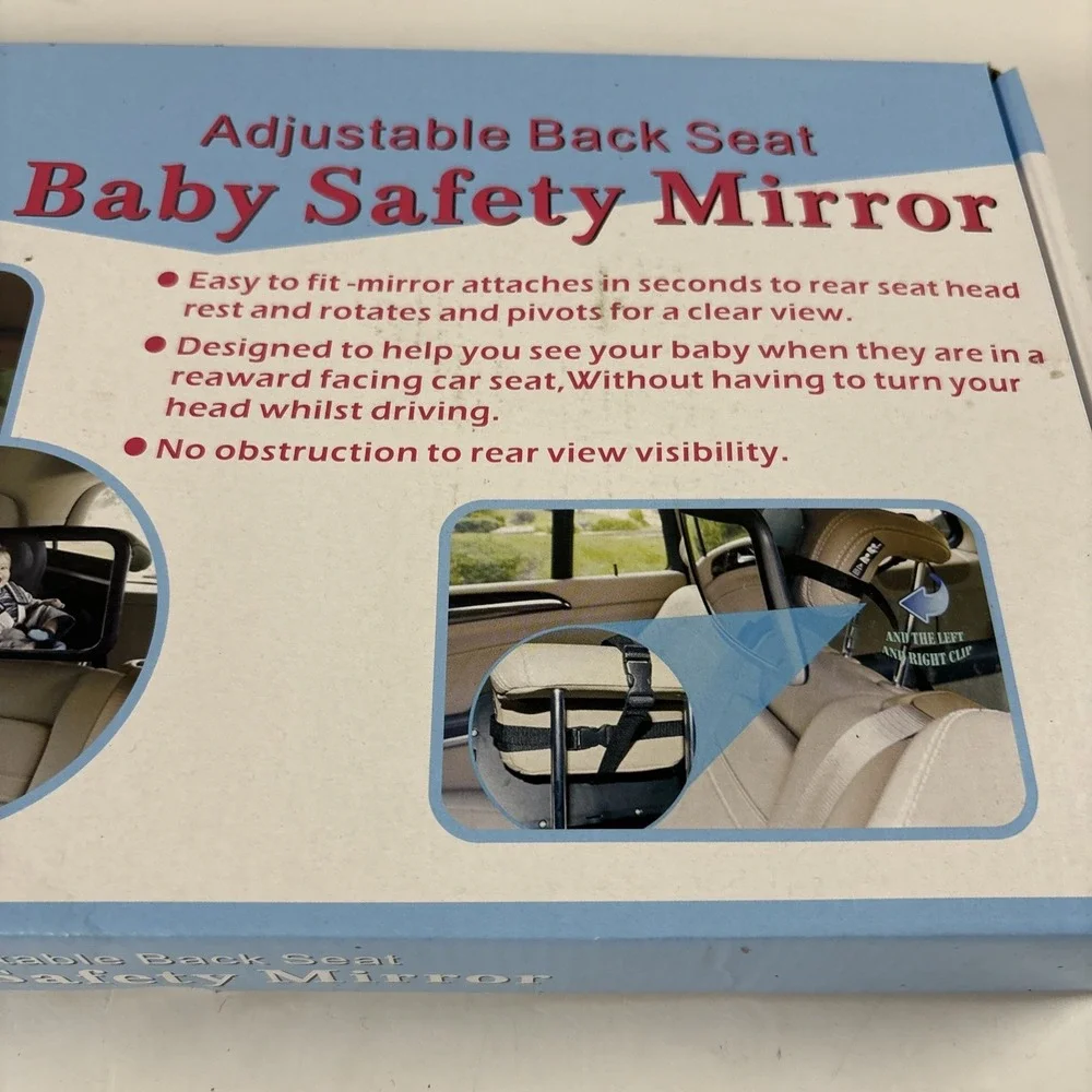 Adjustable Back Seat Baby Mirror
